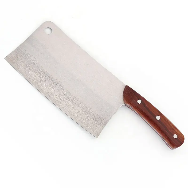 Хит продаж, кухонный нож из нержавеющей стали с деревянной ручкой