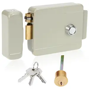 Kunci Pintu Elektronik Baja Tahan Karat, Kunci Pintu Elektronik untuk Video Interkom, Sistem Kontrol Akses Pintu, Telepon Pintu Video
