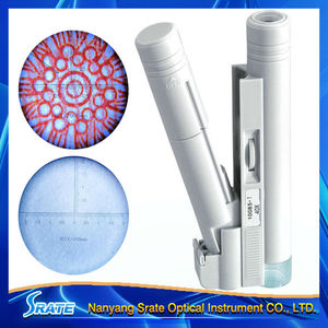 <span class=keywords><strong>Microscope</strong></span> 100X avec échelle et lumière LED pour l'identification des timbres textiles - Product Image 5