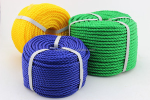 Màu Đỏ Vàng Xanh <span class=keywords><strong>3</strong></span> Hoặc <span class=keywords><strong>4</strong></span> Sợi Xoắn PE Vòng Sợi Dây <span class=keywords><strong>Pp</strong></span> Danline Xoắn Dây Polypropylene Raffia Dây - Product Image 3