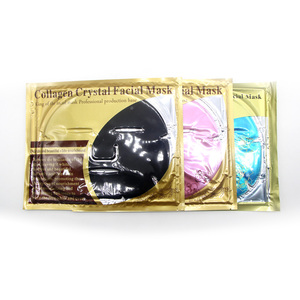 Private Label Cosmetici 24 K Oro di Cristallo Del Collageno Facial Maschera Foglio