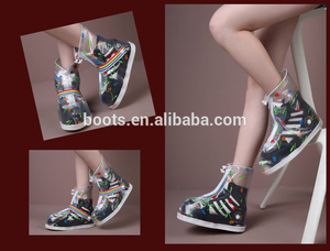 de alta calidad al por mayor baratos plegable unisex zapatos de atletismo de la cubierta para la lluvia - Product Image 1