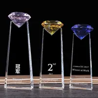 HBL के लिए उच्च गुणवत्ता वाले हीरे में सबसे ऊपर क्रिस्टल ट्रॉफी कप प्रोत्साहित स्मारिका चैंपियन ड्रॉप शिपिंग