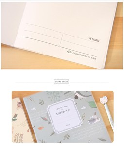 Kawaii Cute Flowers Birds Animal Notebook Painting of Diary Book <strong>Journal</strong> Record Office School <strong>Supplies</strong> - Product Image 4