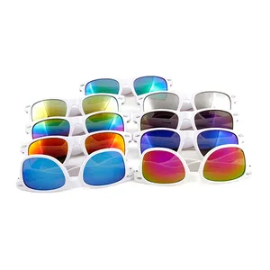 Gafas de sol para montar en uñas, lentes de espejo verdes, promocionales, DLK-JHM1028W