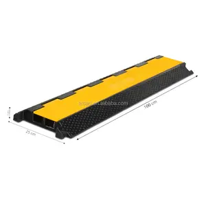 Outdoor Events 2 Channels Rubber Cable Hose Ramp Stage Cable Cover