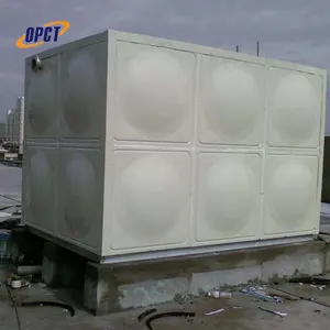 Tanques de armazenamento isolados painel de fibra de vidro smc 10m3, tanques de água