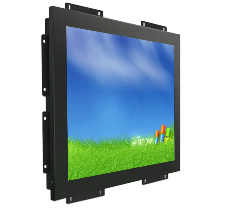 Logam perumahan keperluan industri 15.6 inch touchscreen lcd bingkai terbuka monitor