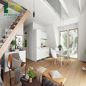منزل فيلا على شكل مثلث فولاذي خفيف وحدات مزدوج جاهز التجهيز ذو تصميم سريع - Product Image 5