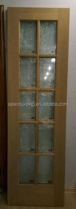 Portes intérieures en bois massif de chêne <span class=keywords><strong>rouge</strong></span> pré-montées, contemporaines, 5 vantaux, finition teinte en bois d'acajou pré-montées - Product Image 6