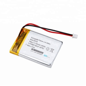 קטן גודל ליתיום פולימר <span class=keywords><strong>3.7V</strong></span> 552535 430mAh נטענת <span class=keywords><strong>li</strong></span> po למכשירים חכמים - Product Image 2
