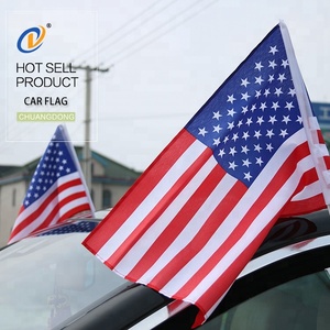 Muestra gratis Venta caliente nuevo diseño decoración 2018 poliéster cubierta del espejo de coche <span class=keywords><strong>amarica</strong></span> banderas del coche - Product Image 1