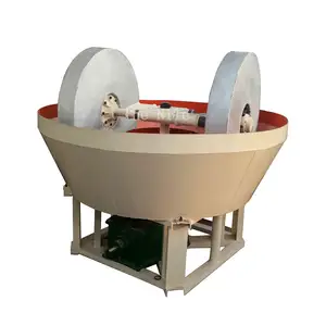 Best selling gold concentration equipment underground mining grinder two wheels machine mill grinding