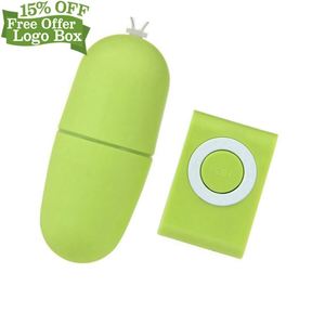 Ücretsiz özel kutu-sıcak satış kablosuz Mp3 şekli vibratör Bullet atlama titreşimli yumurta bayanlar için masaj - Product Image 3