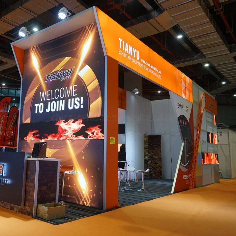 Prix Bon Marché portatif Réutilisable De Haute Qualité Promotionnel Nouveau Design Conduit Stand D'exposition 10X20