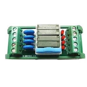 Modul Relay Dudukan PA1a DIN 4 Saluran, 5V,12V 24V 5A