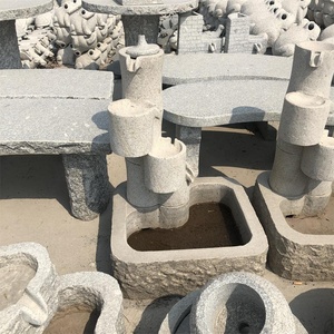 Fontaines à eau circulaires <span class=keywords><strong>en</strong></span> <span class=keywords><strong>pierre</strong></span> <span class=keywords><strong>pour</strong></span> jardin - Product Image 2