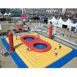 Juego deportivo de <span class=keywords><strong>playa</strong></span>, pista de <span class=keywords><strong>voleibol</strong></span> inflable con trampolín - Product Image 6