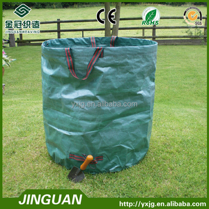 Venta de fábrica, bolsa grande para residuos de jardín, bolsas de hojas de césped limpias con asas - Product Image 4