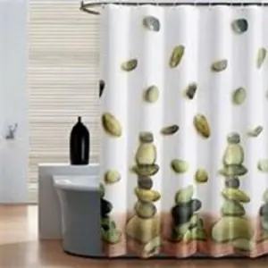 Wholesale fashion PEVA polyester shower curtain
