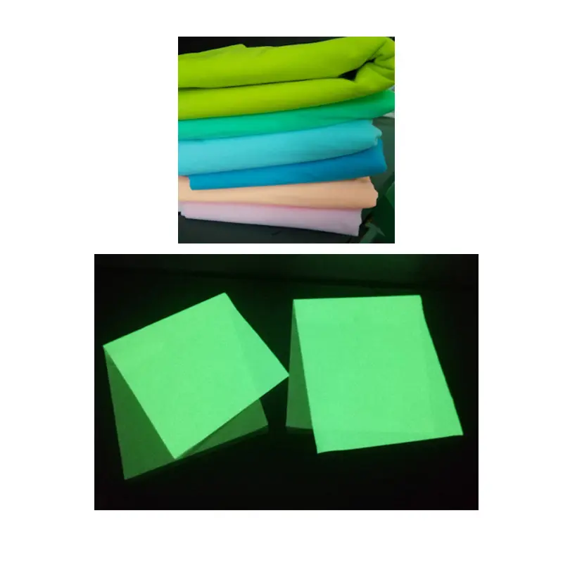 China wholesale market highly visible glow in the dark fluorescent color fabric for plush toy