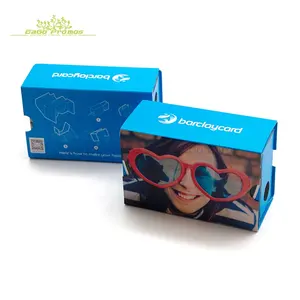 2024 Newest Promotion Eva Cheap Paper 3D Glasses Top quality DIY Google cardboard for Iphone and Android