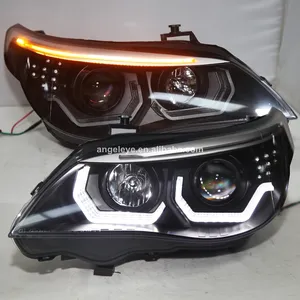 Cabeça de led para carro, 2003-2007 ano e60 523i 525i 530i original halogênio tipo jy