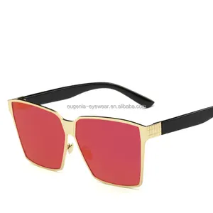 EUGENIA new trends best quality brand crystal interchangeable temple arm metal sunglasses