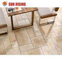 Prix du marbre beige travertin de conception tendance, motif français pour carrelage de sol