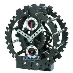 Table Matal Gear Clock