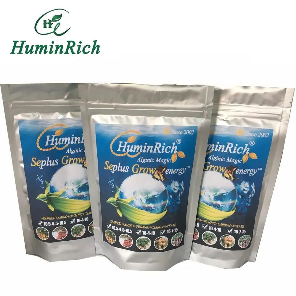 Huminrich植物成長促進剤噴霧肥料15% アルギン酸海藻エキス肥料
