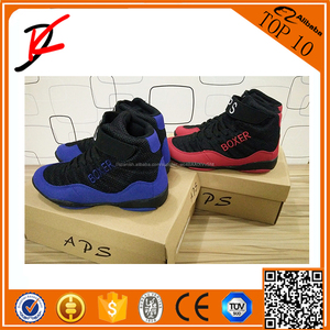 Los zapatos campeón de boxeo caliente de América del Sur kungfu <span class=keywords><strong>calzado</strong></span> de fitness traing zapatos de deporte del boxeo wresling - Product Image 1