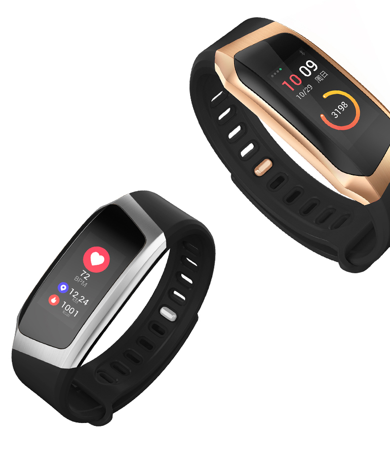Водонепроницаемый Фитнес-трекер IP67 E18 с монитором сердечного ритма кровяное давление Совместимость со смартфонами IOS Android