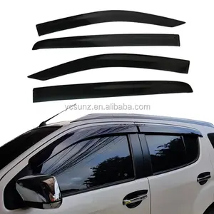 YCSUNZ 2014 MUX Auto Compressiom Schwarz Tür Fenster Vent Visor für MU-X 2014 Wind Deflektoren