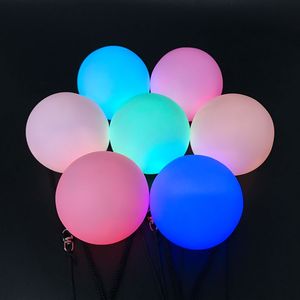 Fantastici Poi Ball Luminosi Giocattolo Rotante Colorato per Danza del Ventre Palline da Giocoleria con Logo Personalizzato Palline LED per Giocoleria al Buio - Product Image 3