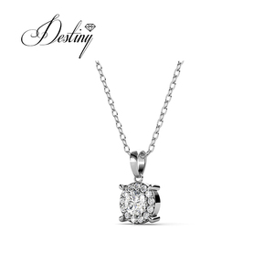 Daisini en argent sterling 925 orné de cristaux <span class=keywords><strong>Swarovski</strong></span> Collier ras du cou avec pendentif piano de luxe pour mariage ou anniversaire - Product Image 2