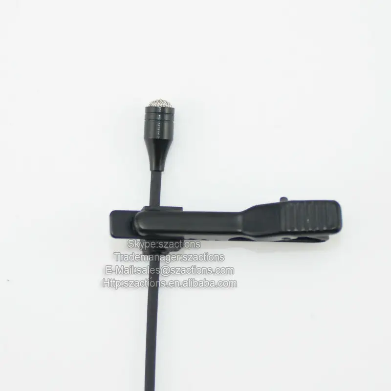 Marca Amplificador de Voz Tie-clip Microfone Peso Leve Ficha Jack de 3.5mm ou TA3F / TA4F mini XLR Jack para embalar o Corpo Sem Fio