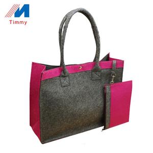 Vente en gros de sacs à provisions en tissu feutre recyclable écologique imprimés personnalisés Rangement de voyage Emballage de vêtements Caractéristiques de compression - Product Image 6