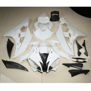 ABS Carena Carena Kit Carrozzeria Per YAMAHA <span class=keywords><strong>YZF</strong></span> <span class=keywords><strong>R6</strong></span> <span class=keywords><strong>YZF</strong></span>-<span class=keywords><strong>R6</strong></span> 2006 2007 Non Verniciato Bianco