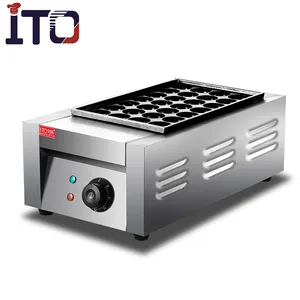 Portatile 1-piastra elettrica piastra takoyaki grill macchina