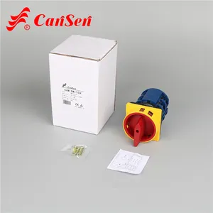 Up And Down Switch Cansen LW26GS-63/04-2 Red Yellow Pad-lock 63a Rotary Cam Limit Switches