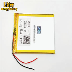 3060105 wholesale price <strong>3</strong>,7 V 3000 mAh LiPo battery in rechargeable batteries with full capacity - Product Image 1