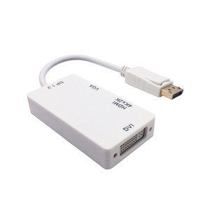 4k nam nữ 3-in-1 dp chuyển đổi <span class=keywords><strong>Adapter</strong></span> hỗ trợ 1080P Màn hình máy tính máy chiếu PVC USB Loại C HDMI <span class=keywords><strong>DVI</strong></span> dp trong/Đồng - Product Image 3