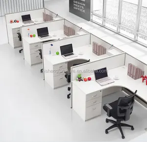 Estação de trabalho em design clássico modular escritório cubicicleta