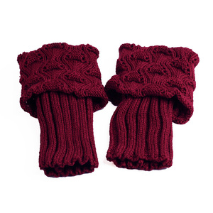 Women Winter Crochet Knitted Boot Cuffs Toppers Short <strong>Leg</strong> <strong>Warmer</strong> - Product Image 4