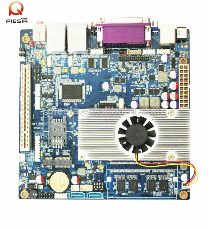 брандмауэр& маршрутизатор материнская плата intel атома itx2550 мини-пк платы для реклама-плеер станка с чпу