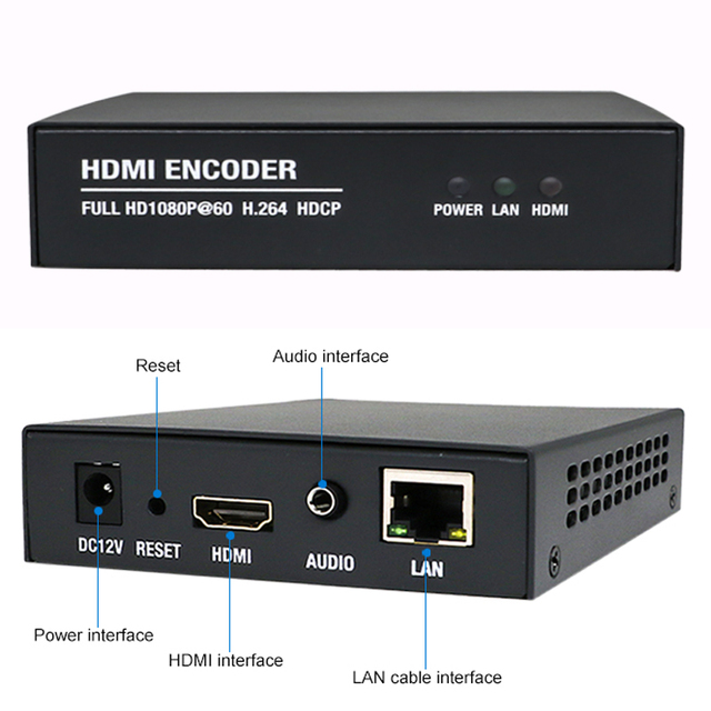 Independent Audio RTMP RTSP iptv Video Streaming Encoder Support 4 Live Streaming Platforms