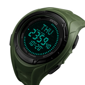 <span class=keywords><strong>Skmei</strong></span> 1314 Stappenteller Horloge Instructies Mannen Digitale Horloge Kompas Waterbestendig Horloge 30M - Product Image 2