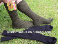 Chaussettes de Sport Athlétique en Coton Kaki de Haute Qualité, Tricot Bleu Marine pour Homme