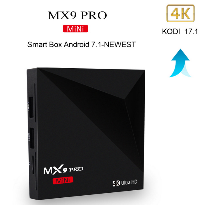 Comercio al por mayor Mini RK3328 1G 8G tv box Google Tienda de juegos Android 7.1 OS con Plena Carga Kodi y CE certificación